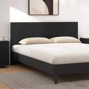 Testiera da Muro HAARLEM Nero Legno ingegnerizzato 896926