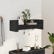 Scaffale a Parete Nero 100x35x30,5 cm in Legno Multistrato 848459