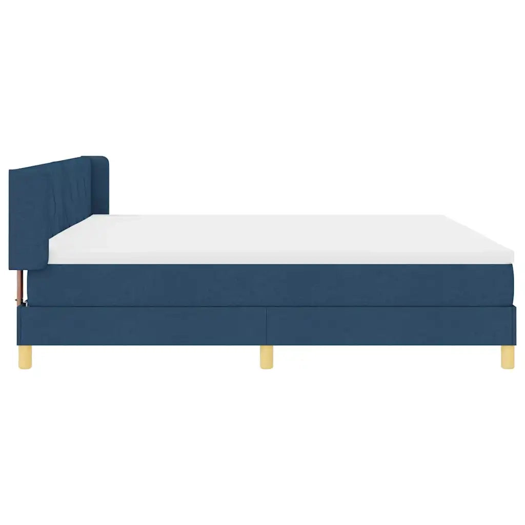 Letto a molle con materasso Blu 200 x 200 cm Tessuto 3341383