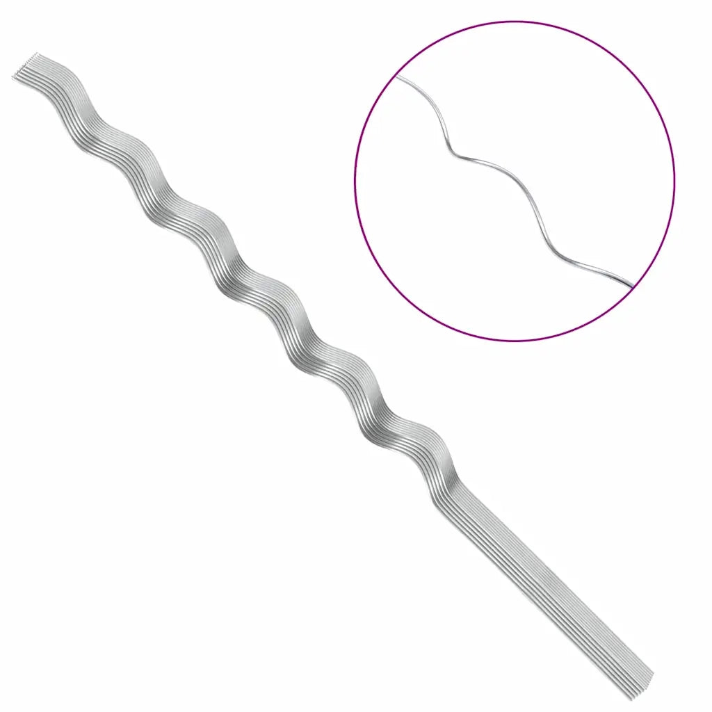 Supporto per piante 50 pcs Argento 150 x 0,6 x 0,6 cm Acciaio 4107049