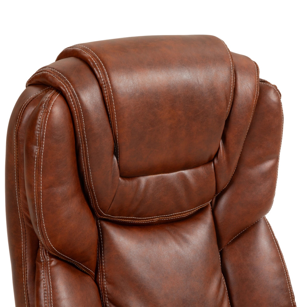 Sedia da ufficio ¨C Minimal ¨C marrone 66x75.5x115.5-124.5 cm