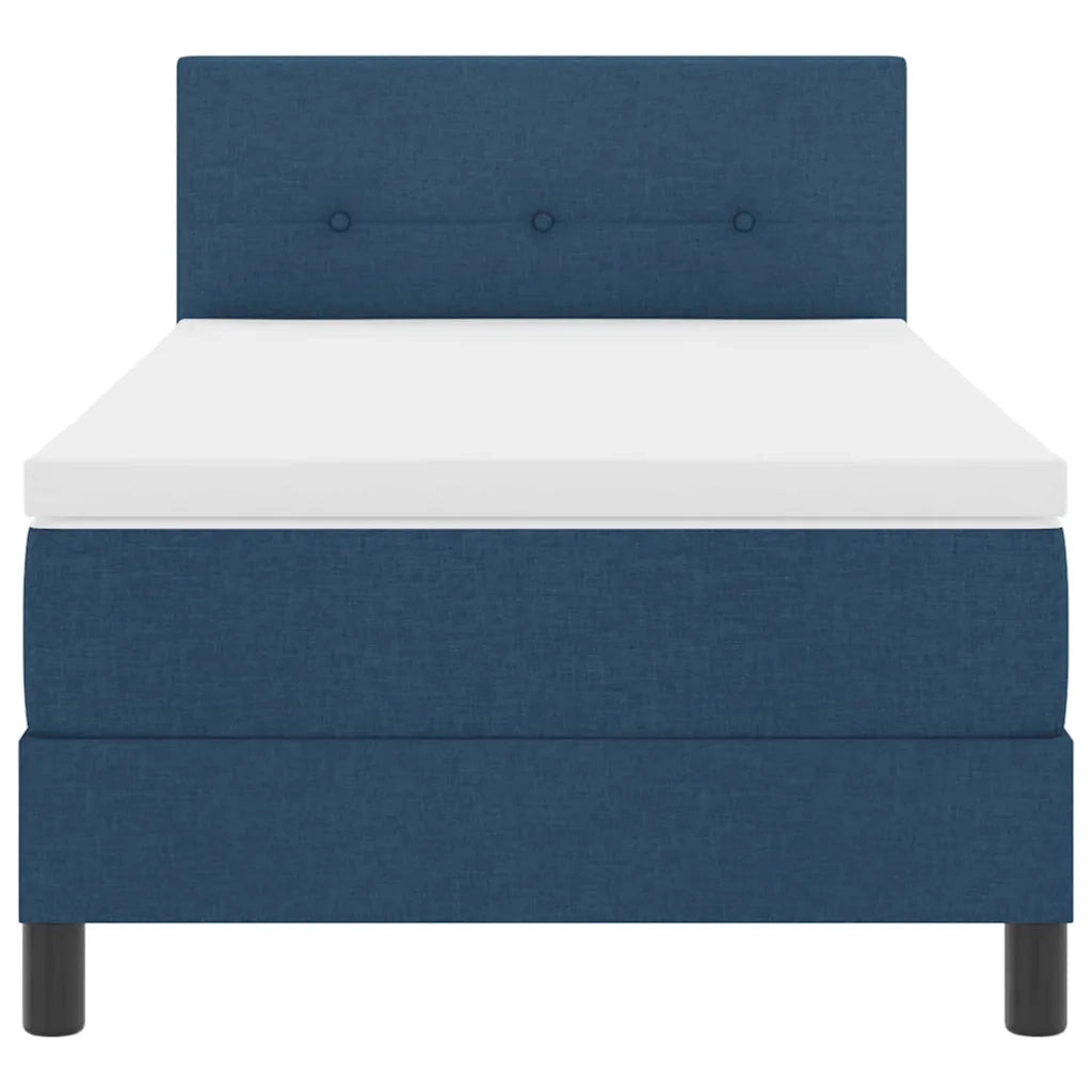 Letto a molle con materasso con led Blu 90 x 190 cm Tessuto 3342176