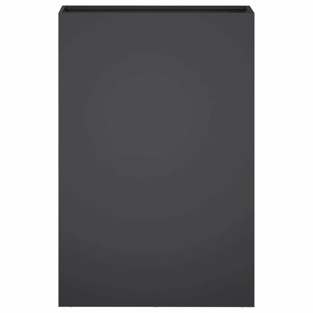 Vaso da giardino 2 pz Nero 40 x 20 x 75 cm 8005429