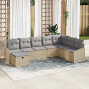 Set di divani con cuscino 9 pcs polyrattan