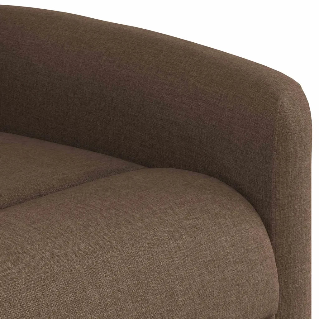 Poltrona Reclinabile in Tessuto Marrone 4015600