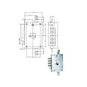 Serratura Sic.Triplice E63 668.0328.0G00 Iseo
