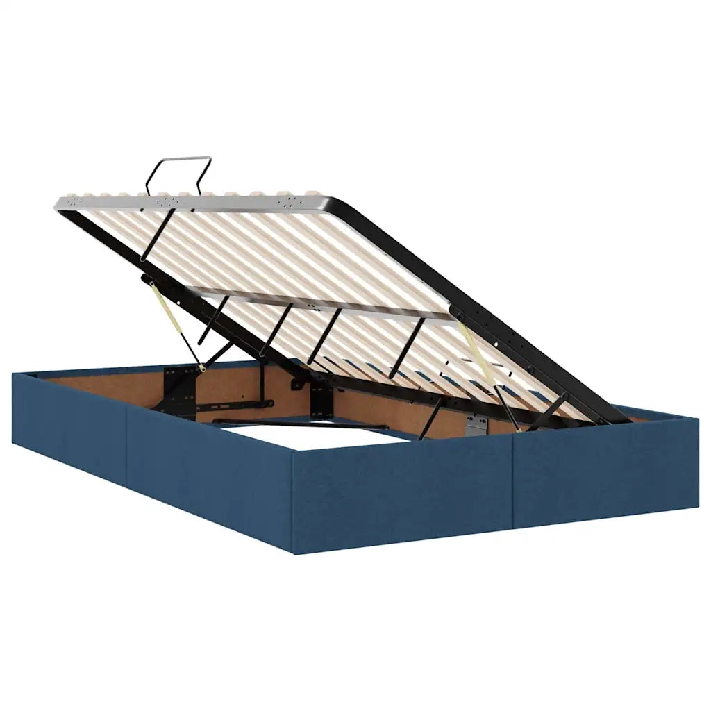 Letto con contenitore e materasso con testiera Blu 120 x 200 cm 3370442