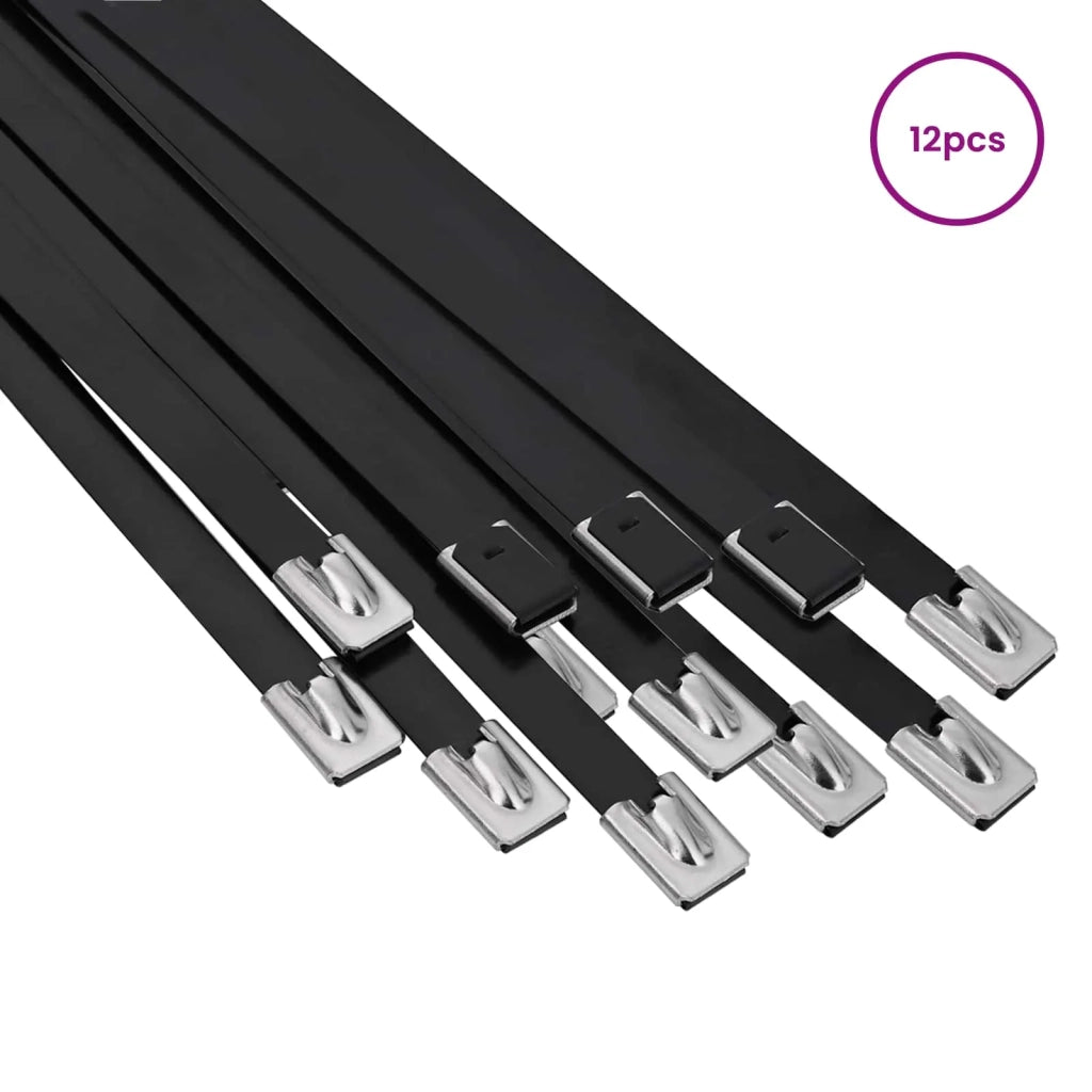 Fascetta per Cavi 12 pz 7,9 x 600 mm Nero 42029412