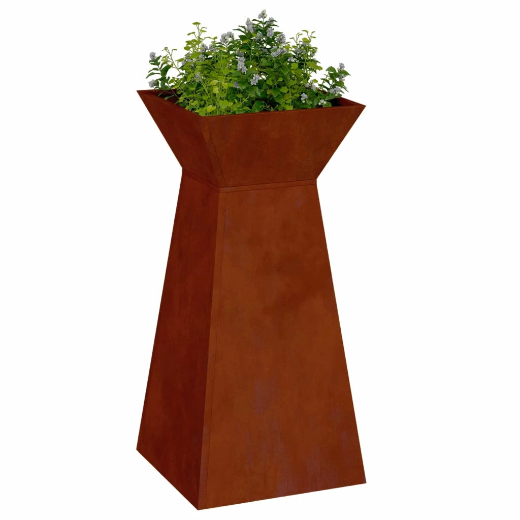 Vaso a Pilastro 2 pcs Argento 35 x 35 x 73 cm 873851