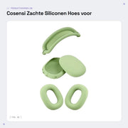 Hoe per silicone per cuffie, colore verde