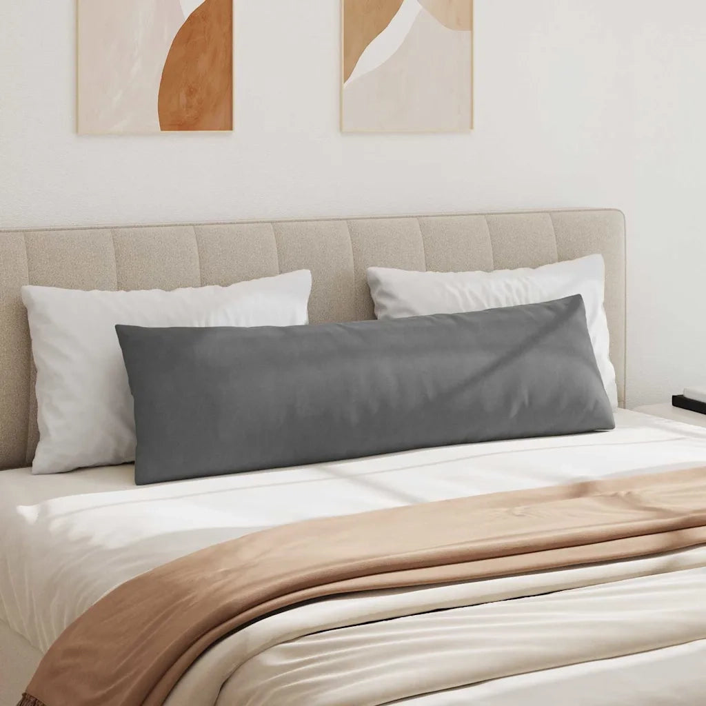 Cuscini da Divano 2 pz | Cuscini per sedie Grigio scuro 145 x 40 cm Tessuto