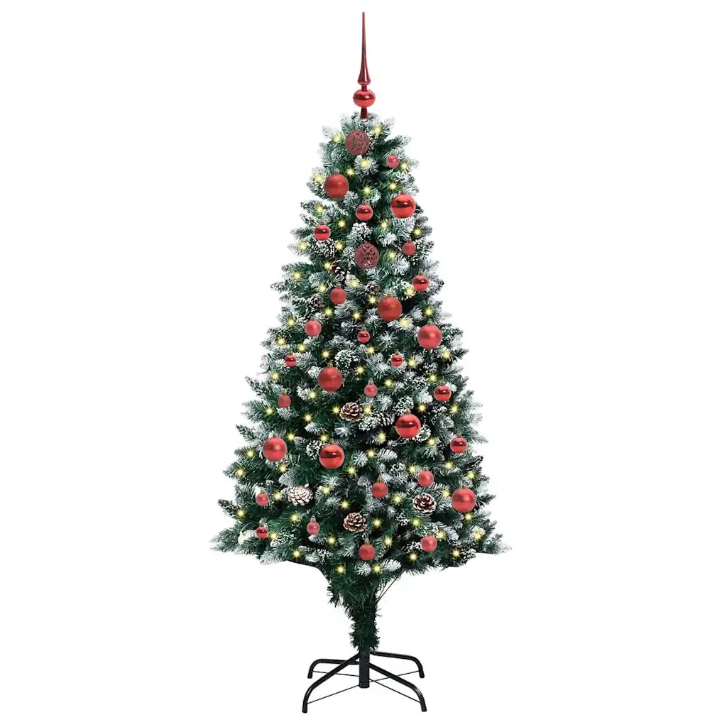 Albero di Natale artificiale con 150 LED Verde 150 cm 3396251