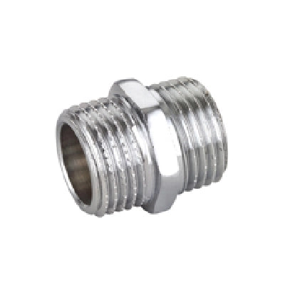 NIPPLE DIRITTO MM IN OTTONE CROMO IBP- 1/4 -CONF- FAIDF- pezzi 1