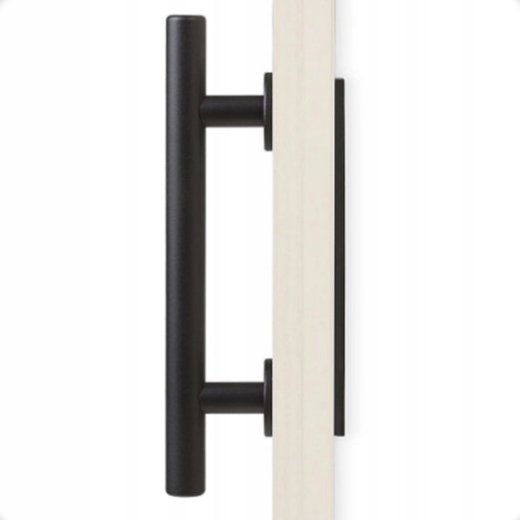 Maniglia per Porta Scorrevole Stile Loft Retrò Nero Opaco Premium