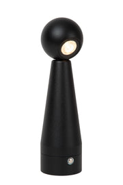 Lampada da tavolo LED integrato nera Lucide IPSOS