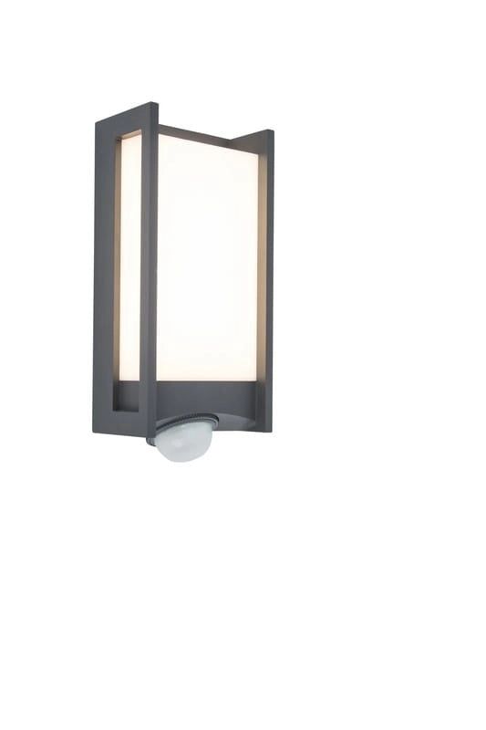 Applique esterno QUBO LED 13W sensore antracite Lutec