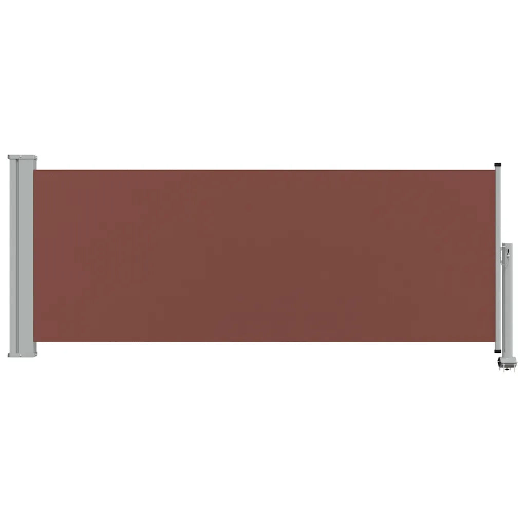 Tenda Laterale Retrattile per Patio 100x300 cm Marrone 48340