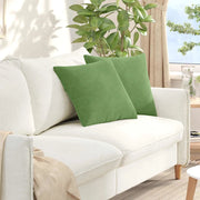Cuscini da Divano 2 pz-Set di 2 Cuscini per Sofa Verde chiaro 45 x 45 cm