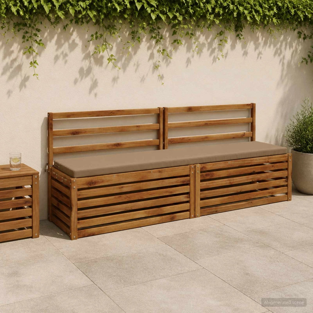 Cuscino per panchina SOEST 100% Poliestere Tortora 949190
