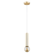 Lampada a sospensione industriale oro Jazz E27 90cm Alfa