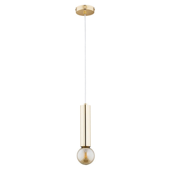 Lampada a sospensione industriale oro Jazz E27 90cm Alfa