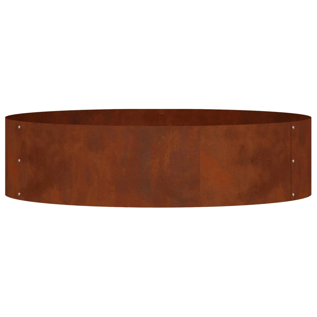 Anello per vaso 5 pz-Set di 5 Supporto per Vaso Marrone 80 x 80 x 20 cm Acciaio CorTen