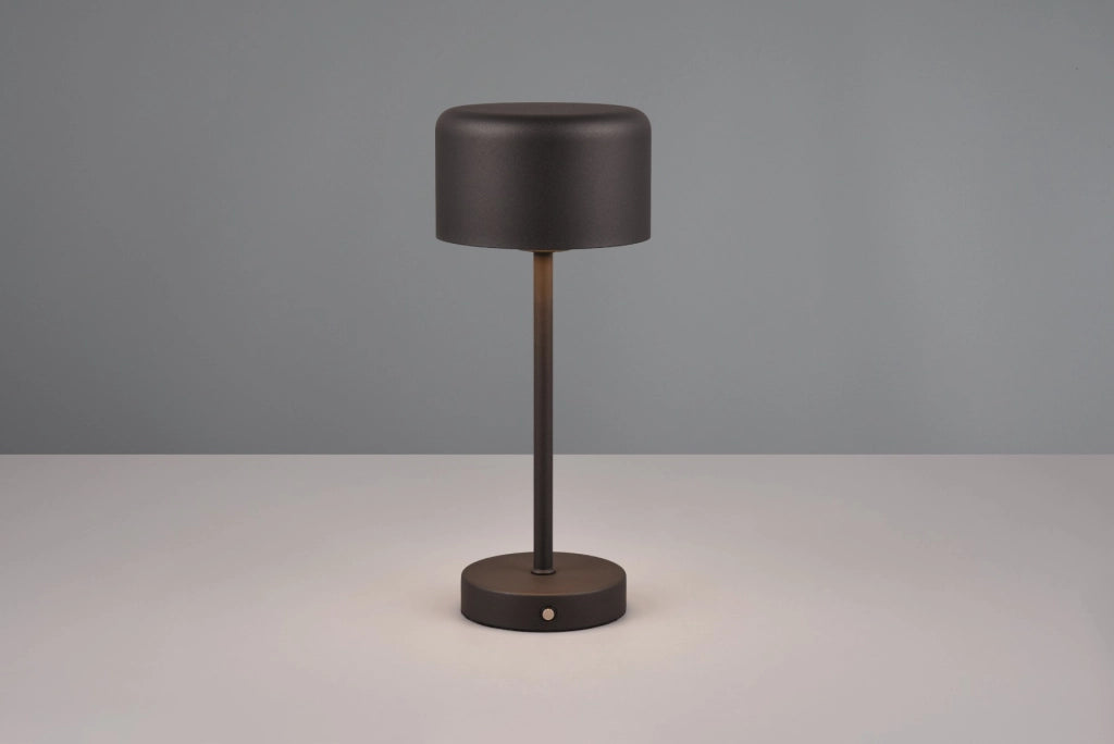 Lampada da tavolo ricaricabile touch LED nera RL Jeff