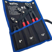 Trade Shop - Set 3 Pz Pinze Poligrip Pinza A Pappagallo Con Pulsante Regolabile 8" 10" 12" -