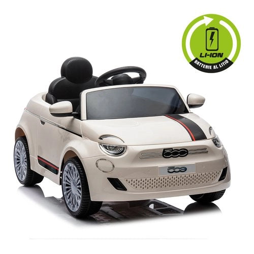 Auto elettrica mandelli 100053351 sport one fiat 500 cabrio 10,8v liti