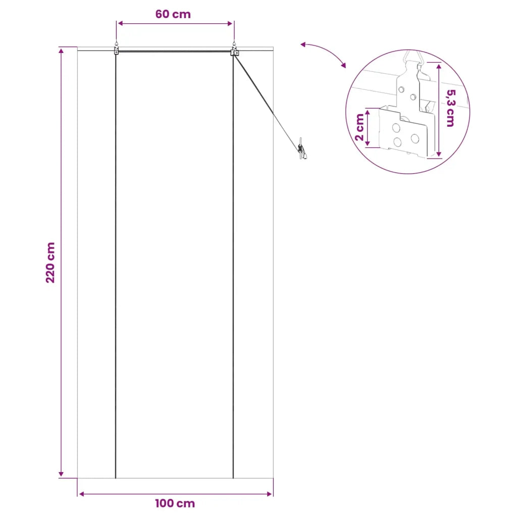 Tenda a rullo Naturale 100 x 220 cm Bambù 42040578