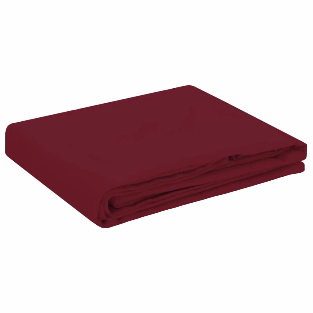 Tovaglia da Tavolo 5 pz Rosso Vino 160 x 220 cm Poliestere 42040288