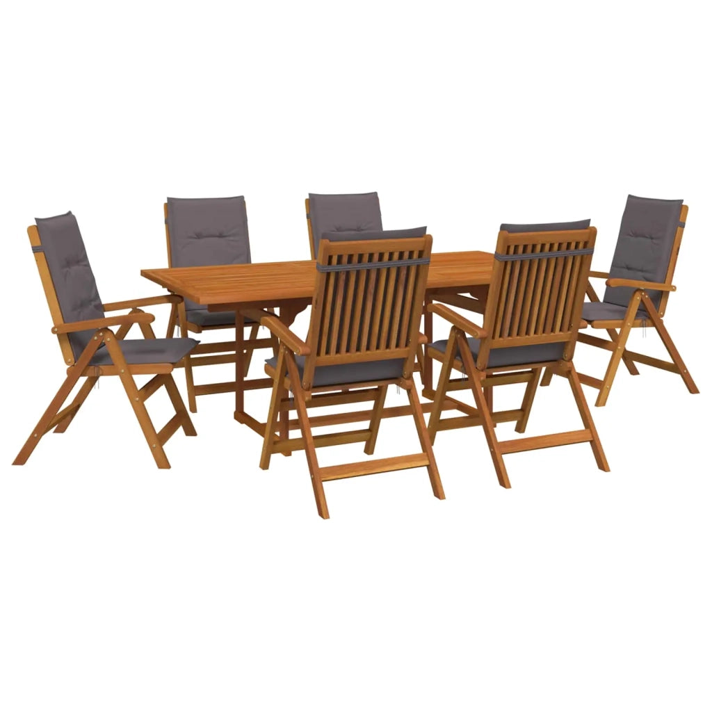 Set da pranzo da esterno con ombrellone 8 pz 6-Posti Antracite 3438552