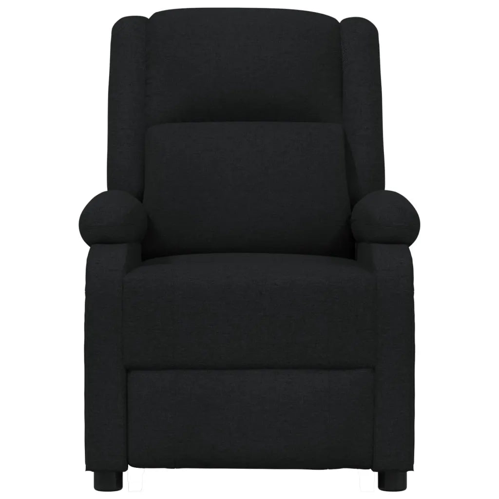 Poltrona Elettrica Reclinabile Nera in Tessuto 3098355