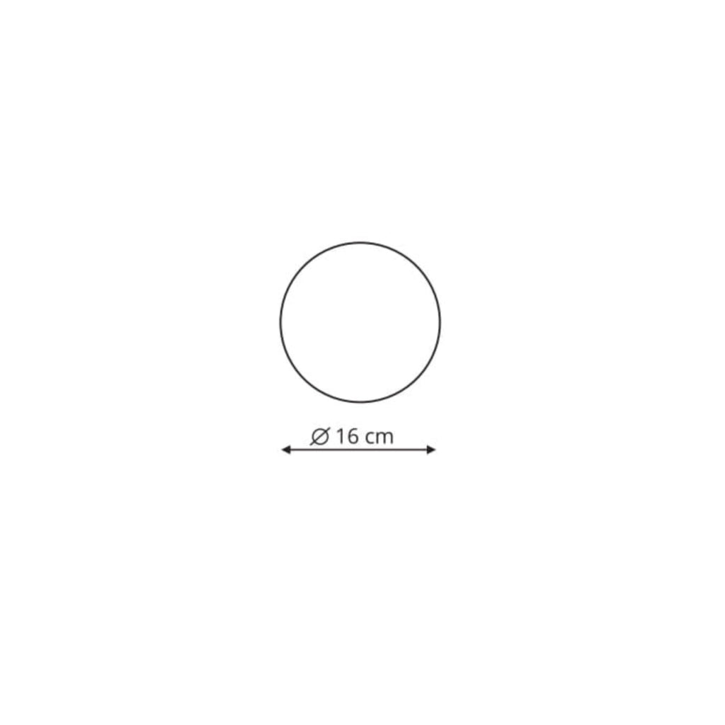 Plafoniera LED Platillo 6W nera alluminio 16cm Light Prestige