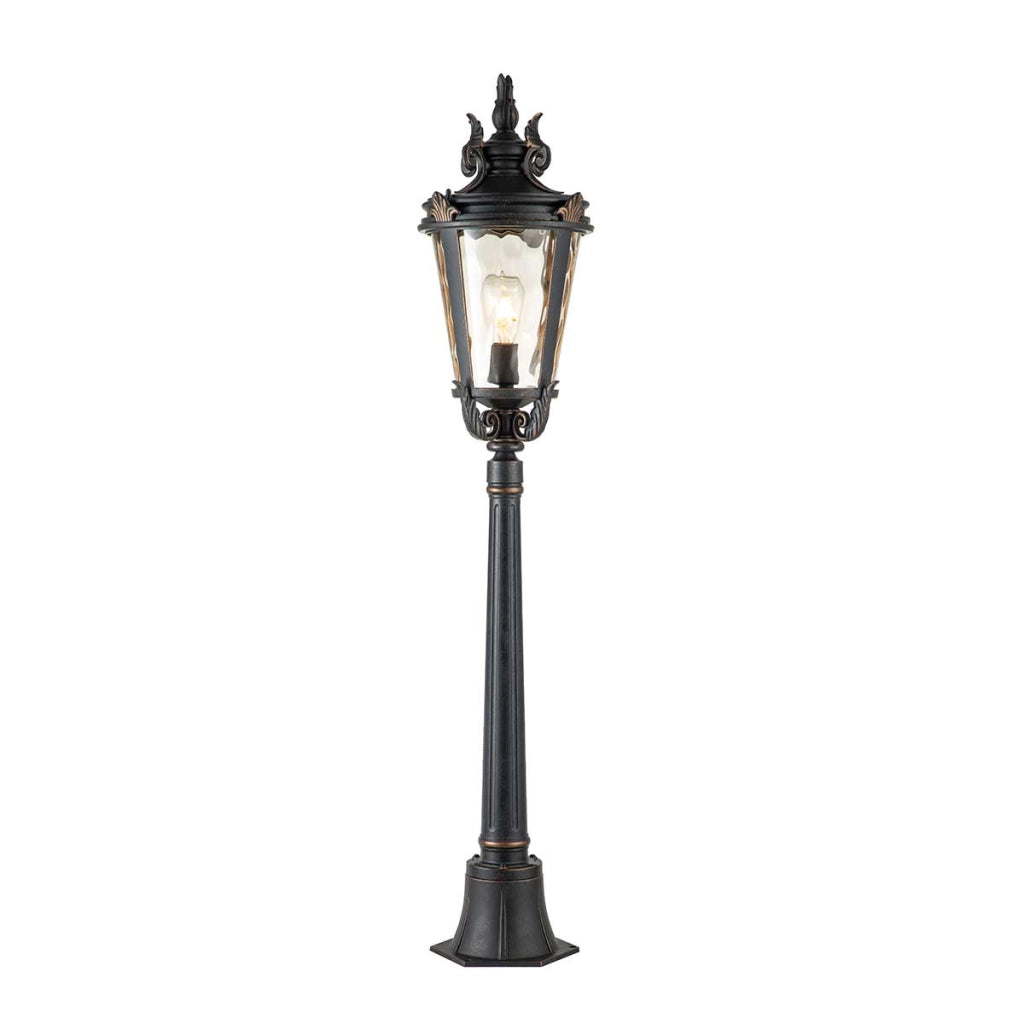Lampione esterno Baltimore Elstead E27 60W bronzo anticato