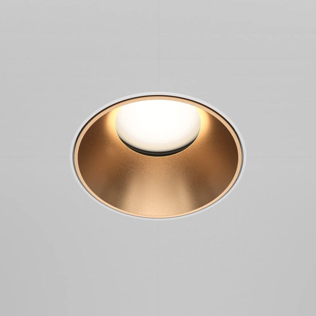 Maytoni lampada da incasso Share 1 luce GU10 bianco metallo alluminio