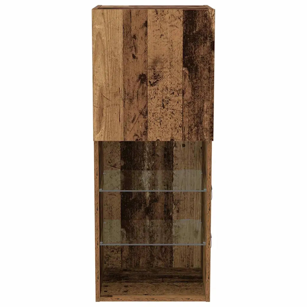 Set mobile TV con LED Legno vecchio 40,5 x 30 x 102 cm 863087