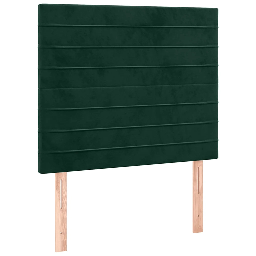 Testiera | Testata Verde Scuro 90x5x118/128 cm Velluto