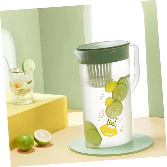 Zanella per acqua fredda con collo di cigno per caffè e te con filtro, dispenser per acqua fresca, teiera con servizio per bevande calde e fredde