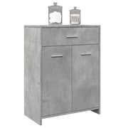 Mobile da Bagno Grigio Cemento 60x33x80 cm in Legno tecnico 856286