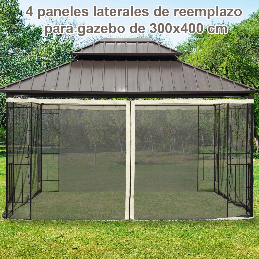 Pannelli Laterali per Gazebo ¨C Minimal ¨C Grigio 3.5x2 m