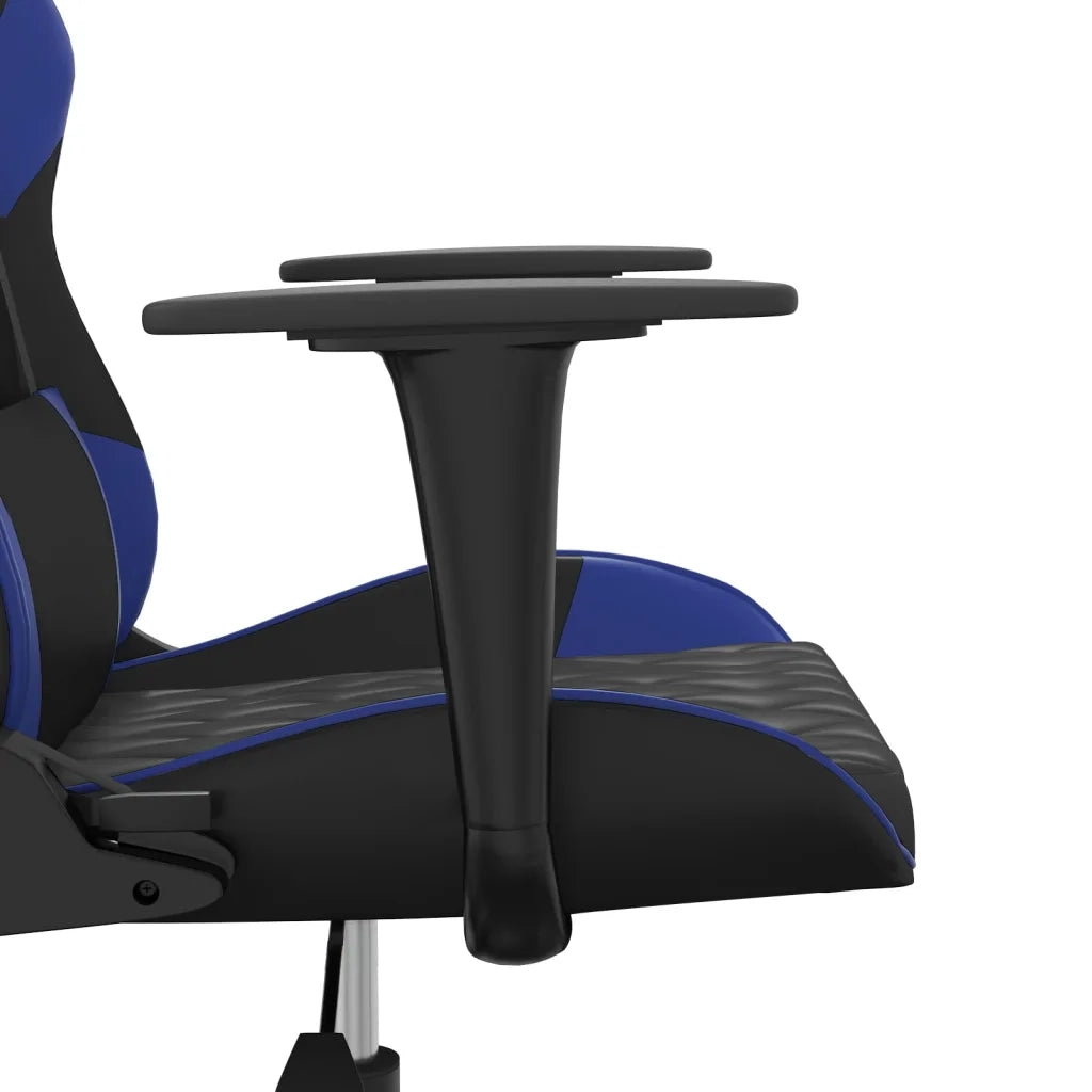 Sedia da Gaming Massaggiante Nero e Blu in Similpelle 345511