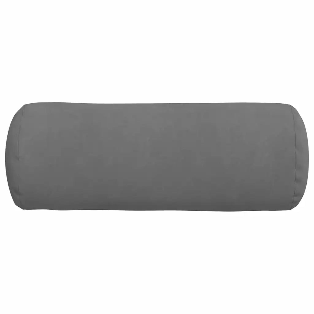 Cuscini a rullo 2 pz | Cuscini per sedie Grigio scuro ? 25 x 70 cm