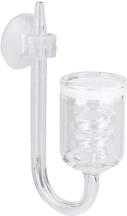 Diffusore CO2 per Acquario - Vetrina Transparente CO2 Atomizzatore - Diffusore Antislip con Morsetto - Resistente ai Colpi - 43g di Peso