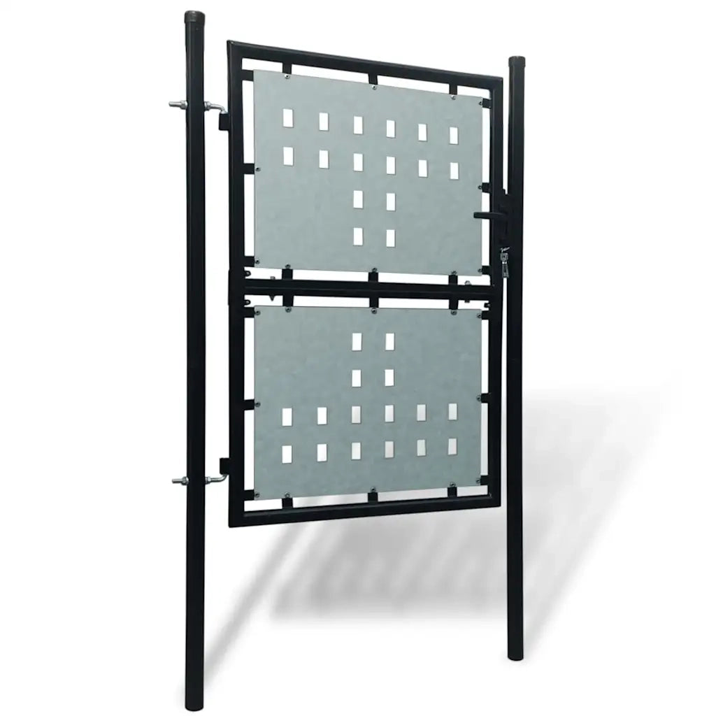 Cancello per Recinzione a una Porta Nero 100x150 cm CFW5286165