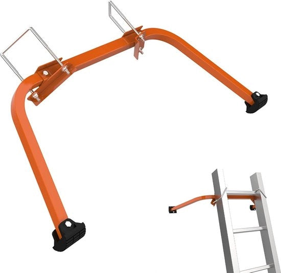 Accessori per scala - accessori per scala da tetto - supporto per tubi di scarico - stabilizzatore per scala - piedini di scala in acciaio - piedini di scala orizzontali