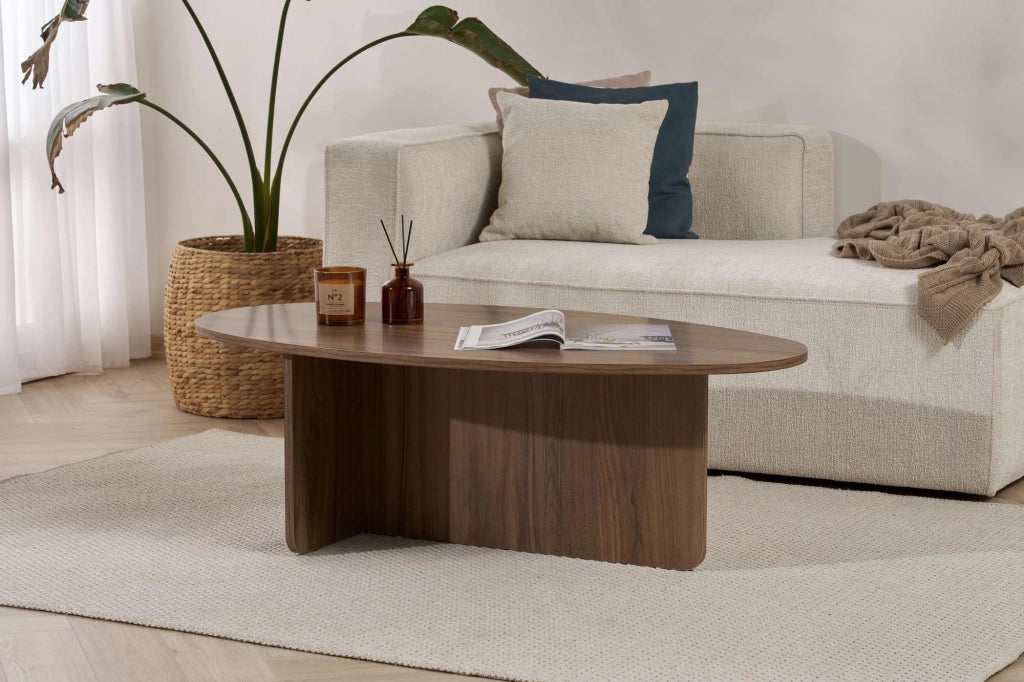 Tavolino in legno "Orba" - 120 x 65 x 40 cm - Noce