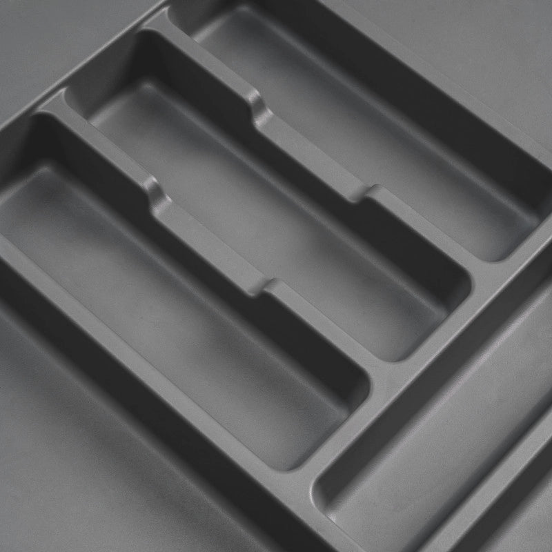 Portaposate Optima per cassetto universale, modulo 700 mm, Tecnoplastica, Grigio antracite