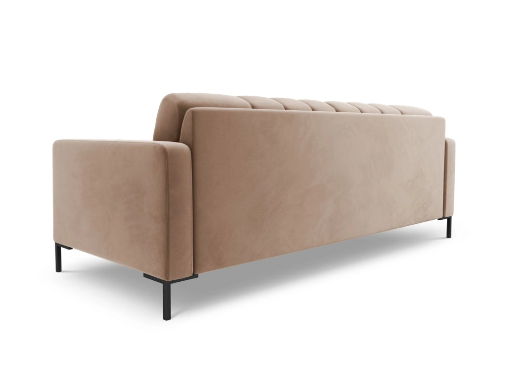 Cosmopolitan Design - Divano "Bali" 4 posti in velluto beige 