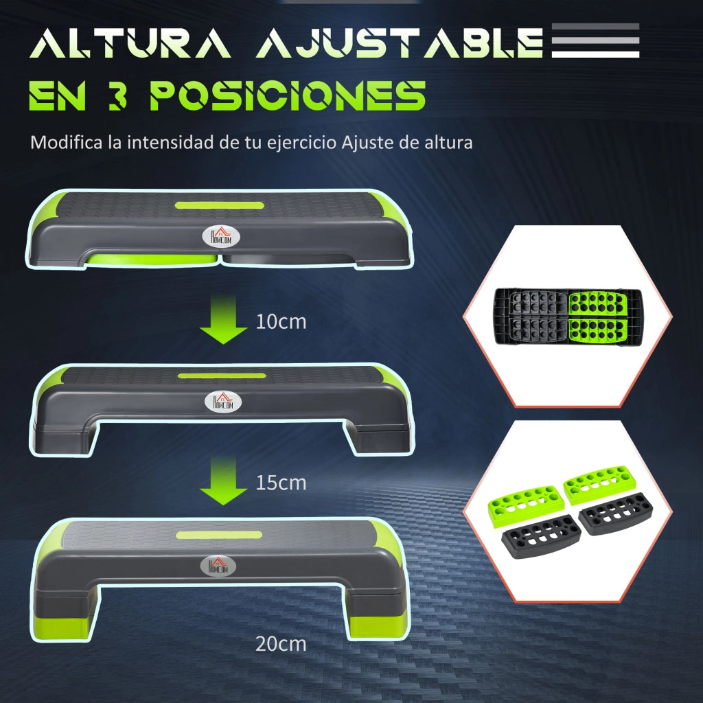 Plataforma Step ¨C Minimal ¨C Grigio e Verde 78x28x20 cm